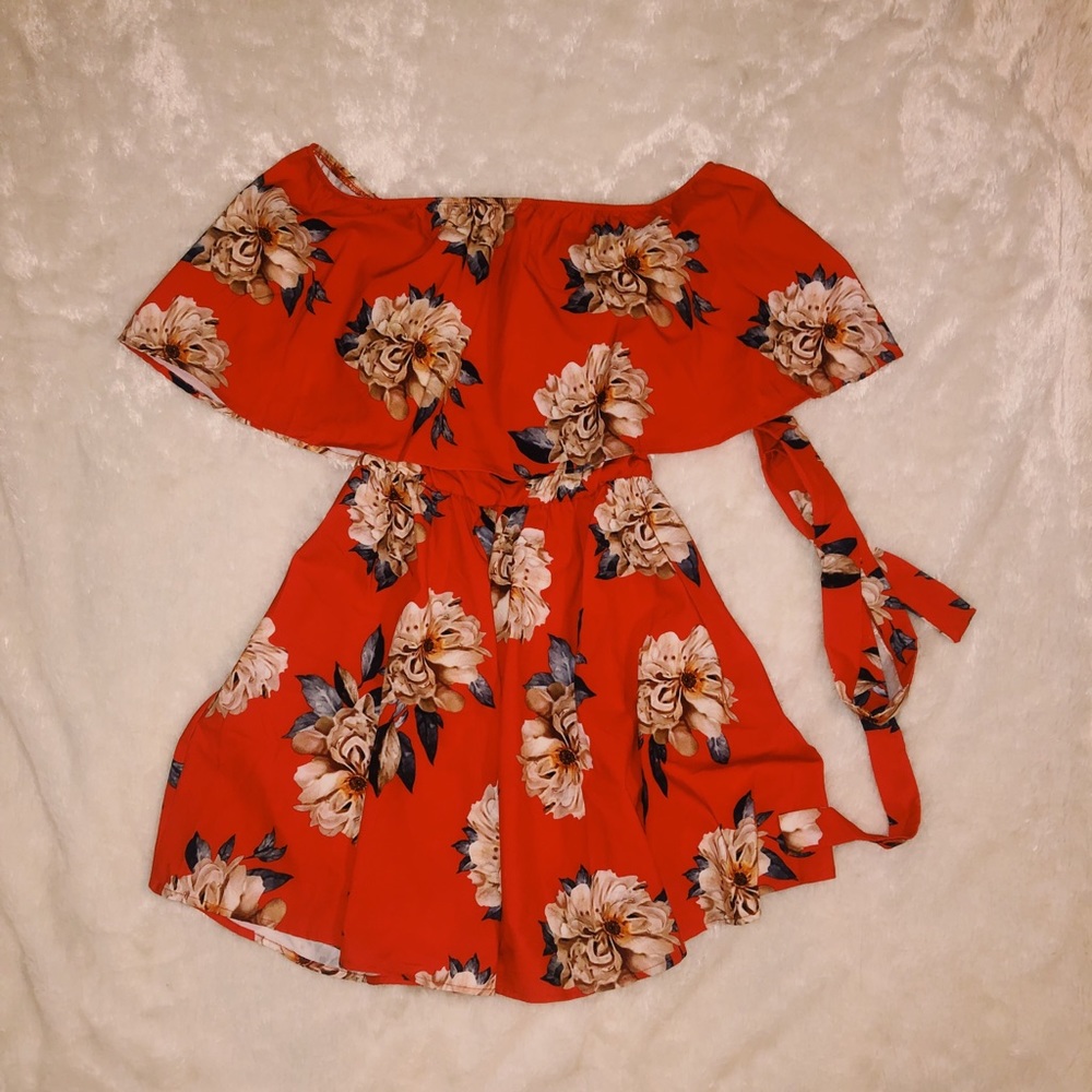 Red Flower Dress